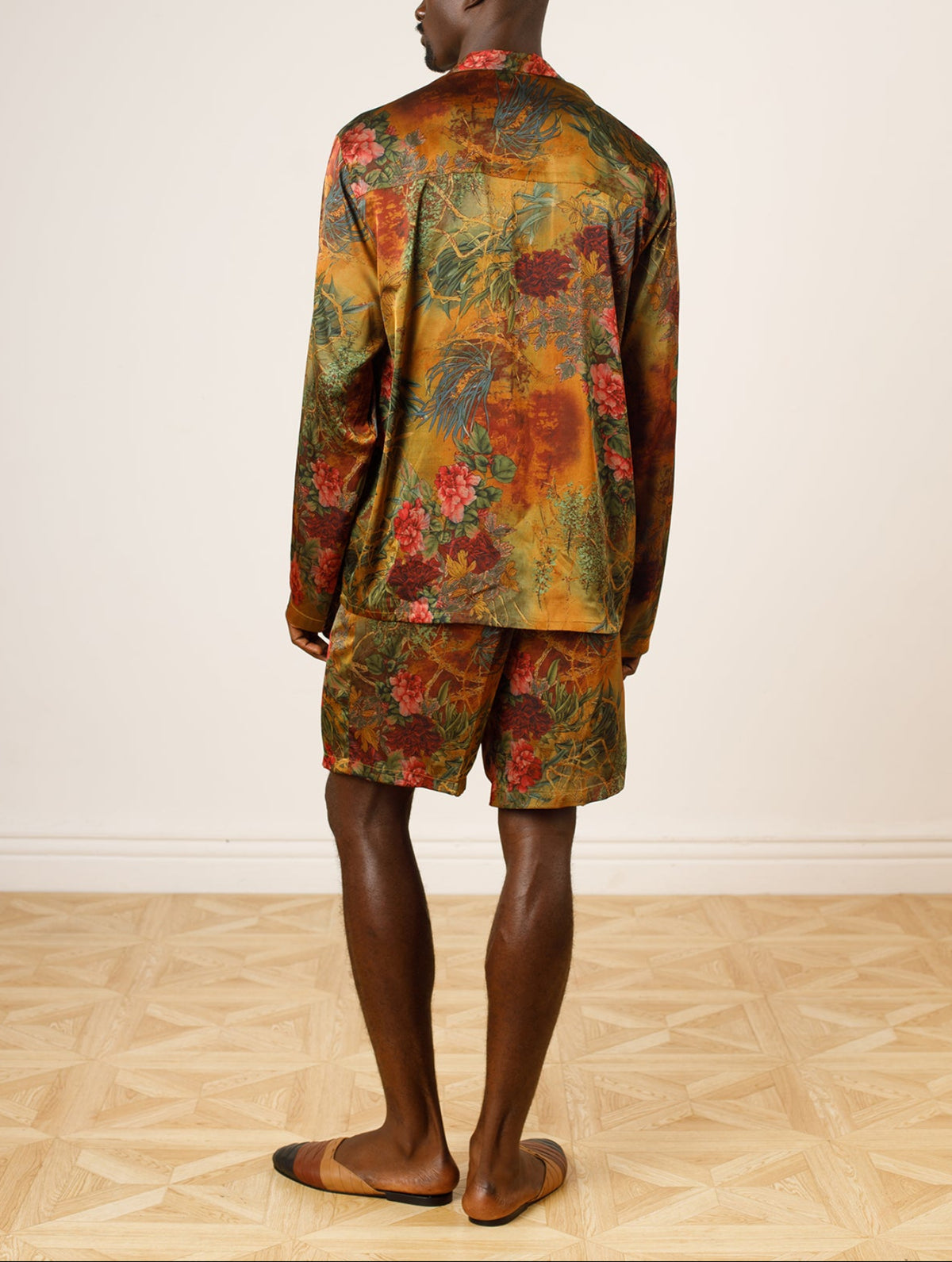 Ara Silk Set in Garden Green