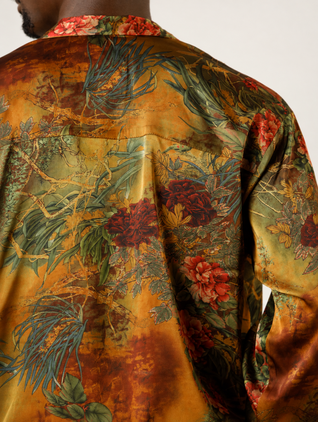 Ara Silk Set in Garden Green