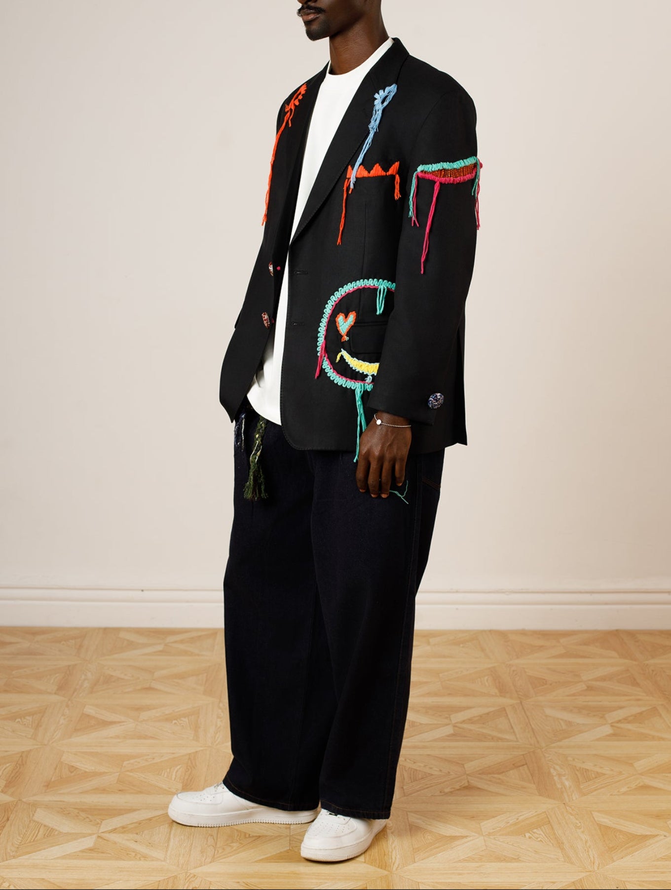 Threaded Emoji Face Jacket
