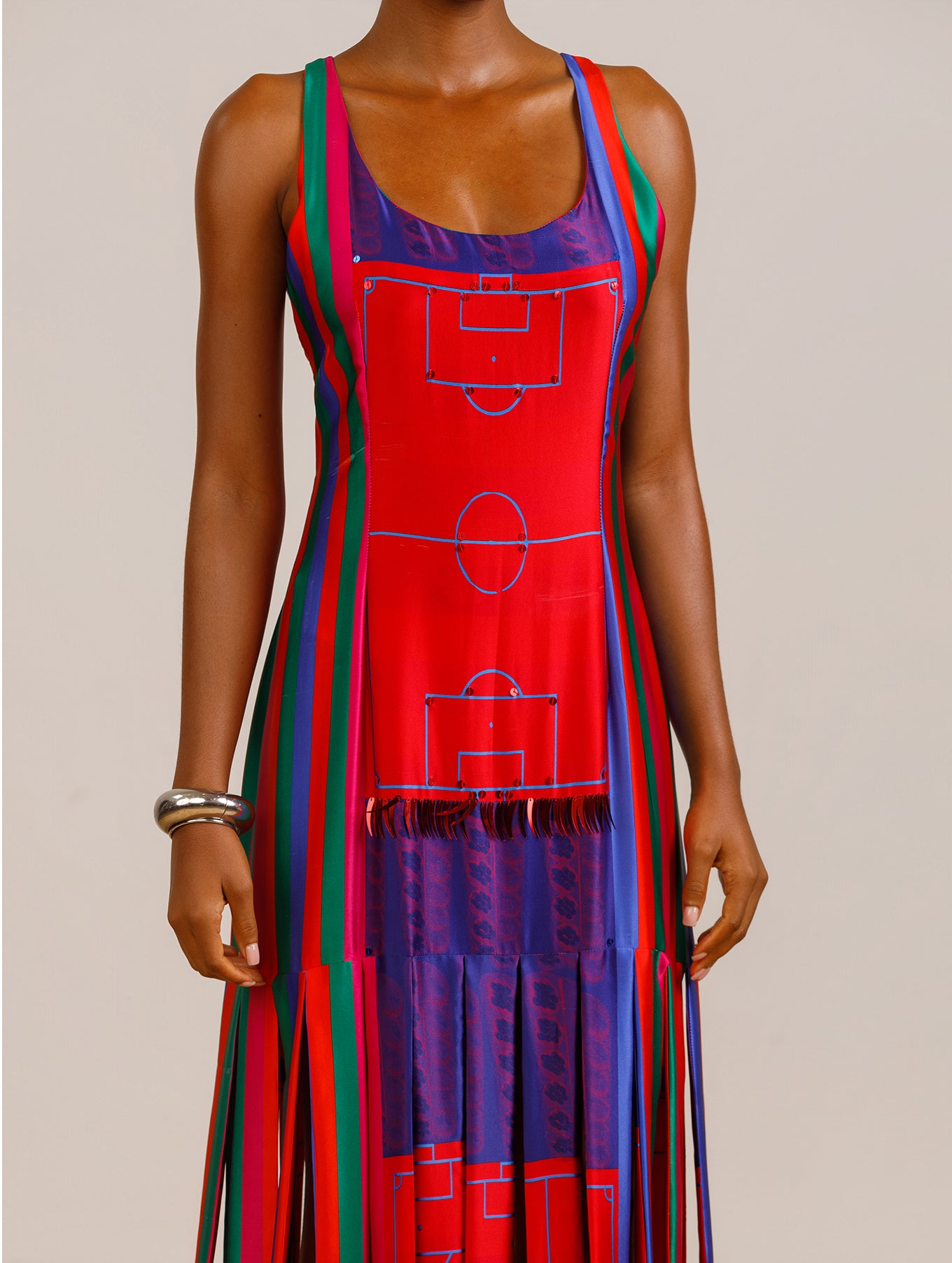 Silk Fringe Dress