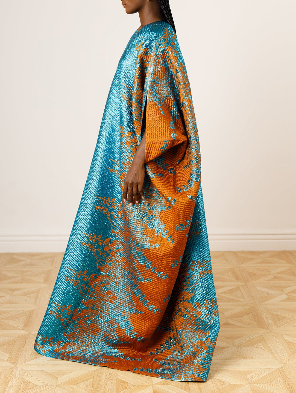 Ewe Kaftan – Teal & Sienna