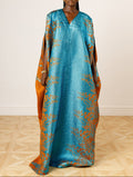 Ewe Kaftan – Teal & Sienna
