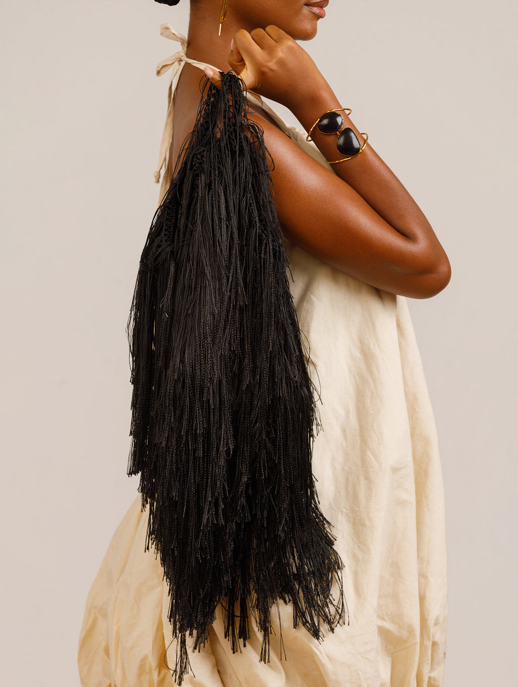 Crochet Fringed Bag