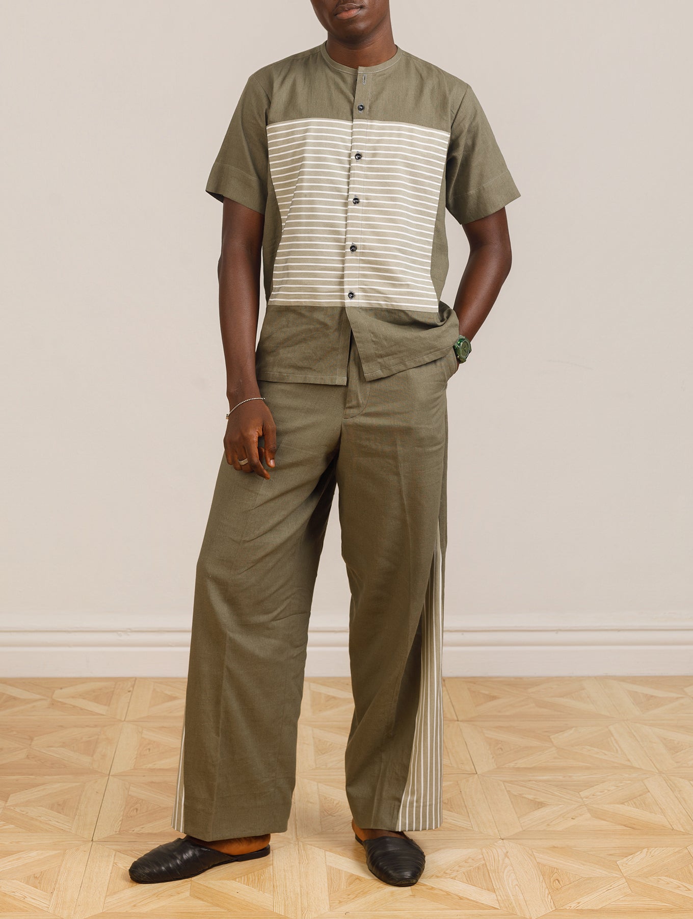Ebuka Linen Set in Green
