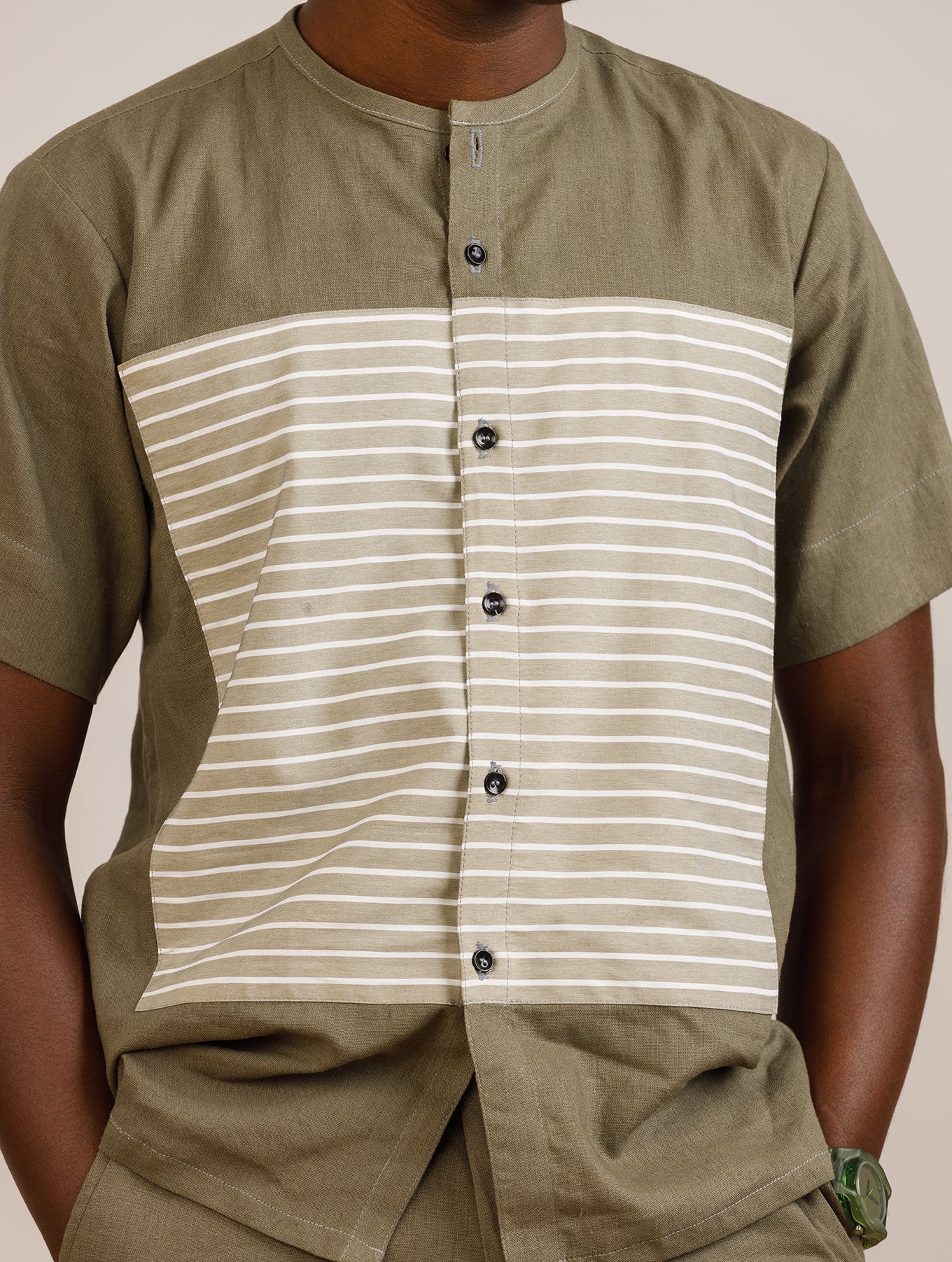 Ebuka Linen Set in Green