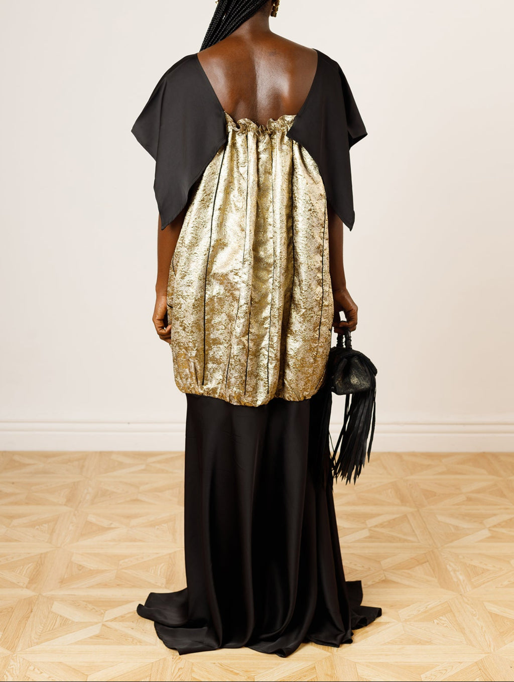 Nkuta Kaftan- Black & Gold