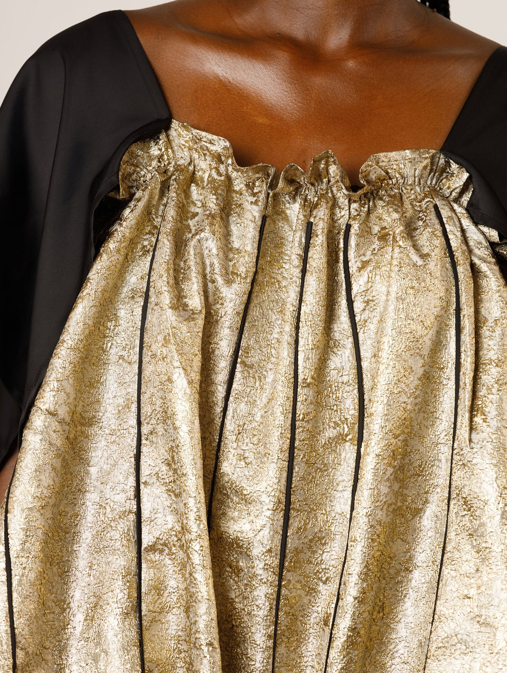 Nkuta Kaftan- Black & Gold