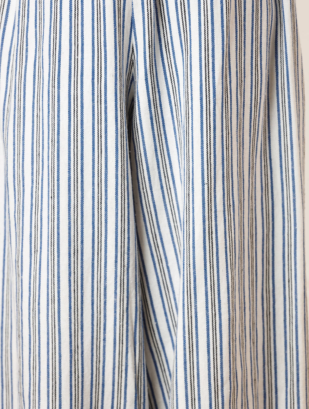 Kanvo Pants in White and Blue Stripes