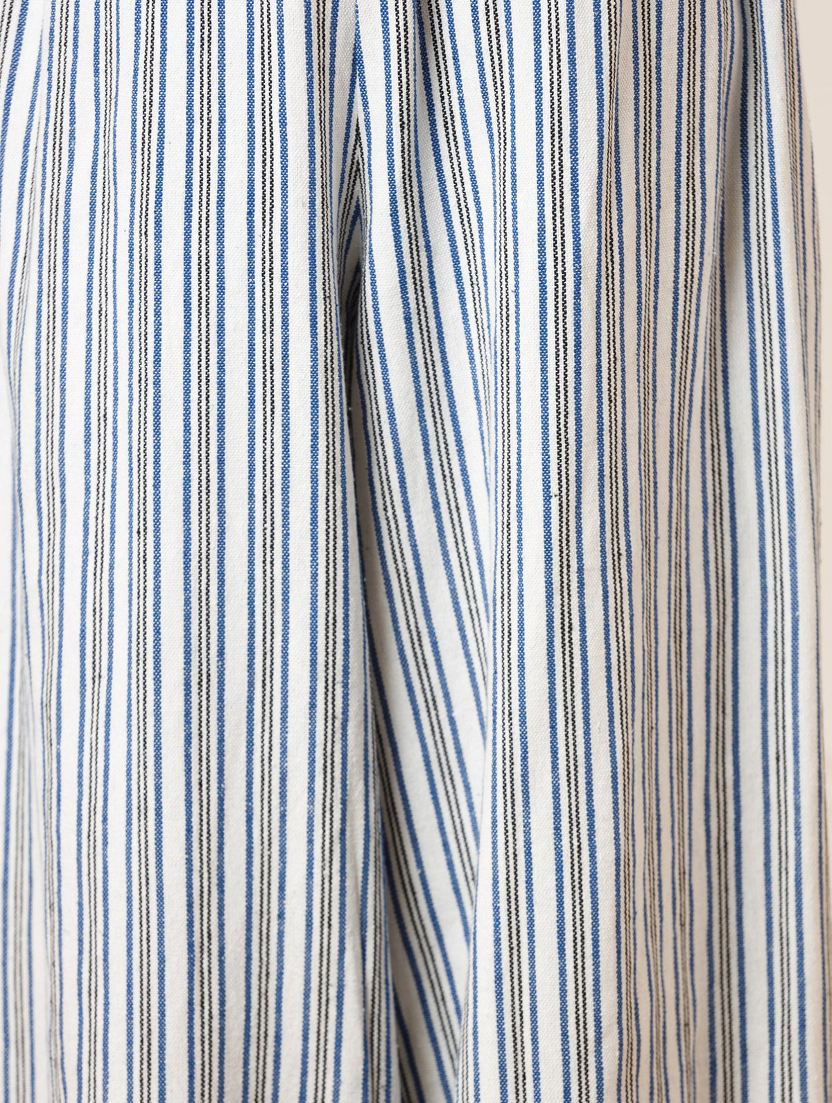 Kanvo Pants in White and Blue Stripes
