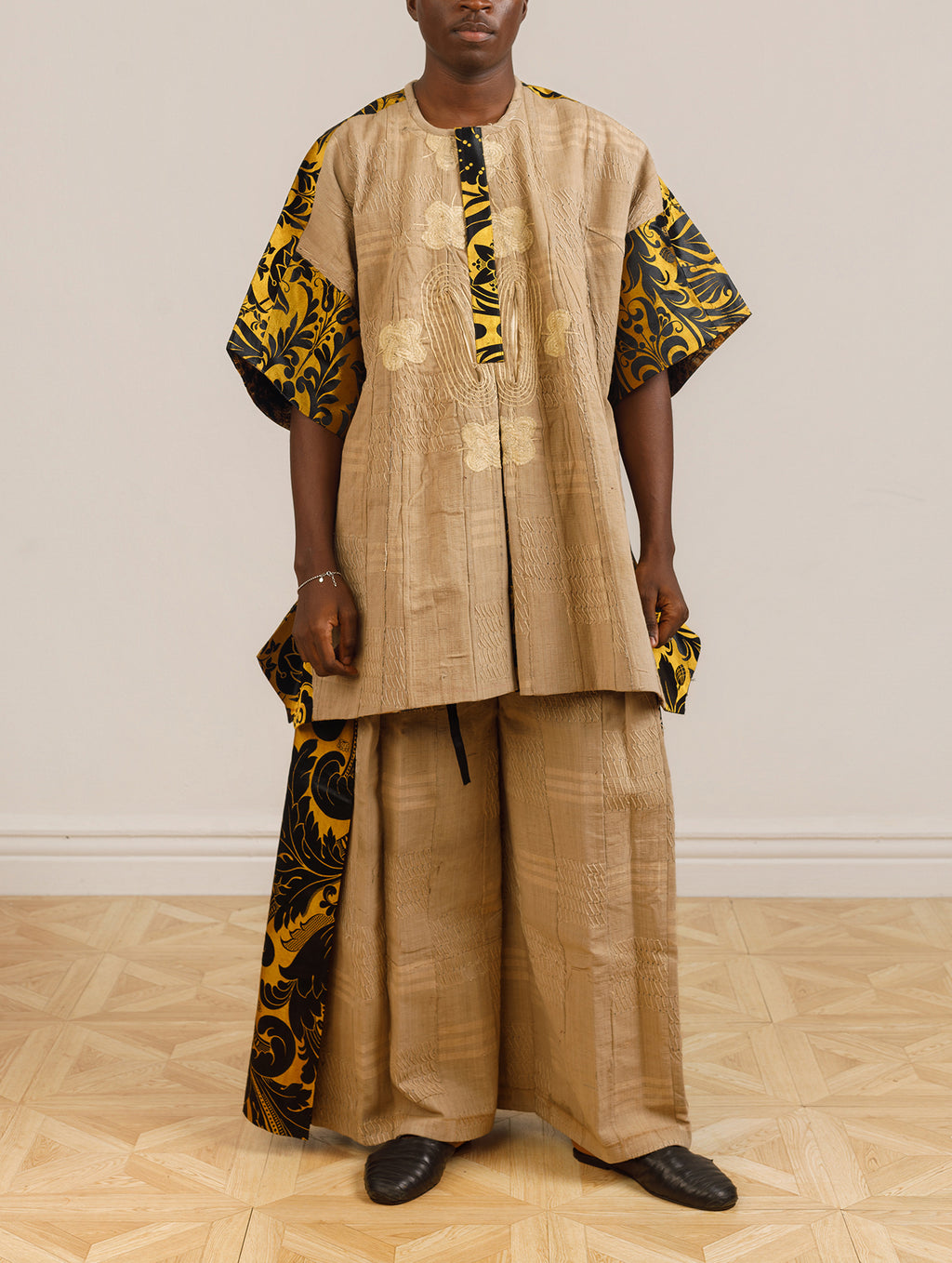 Ijaye Gold and Tan Set