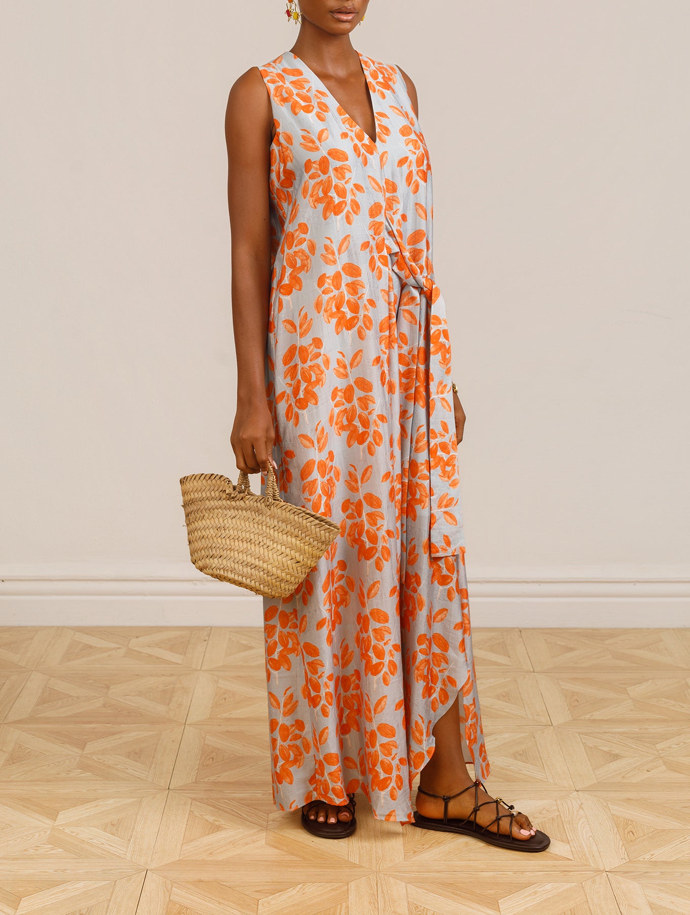 Ojeje Maxi Dress in Floral Print