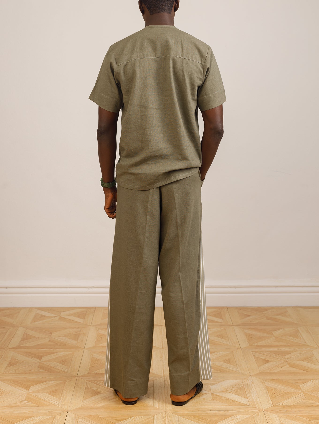 Ebuka Linen Set in Green