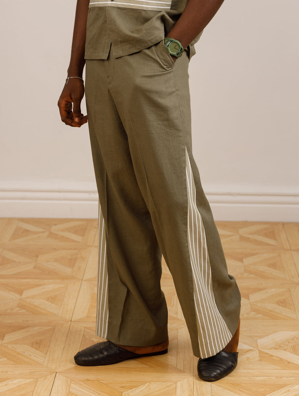 Ebuka Linen Set in Green