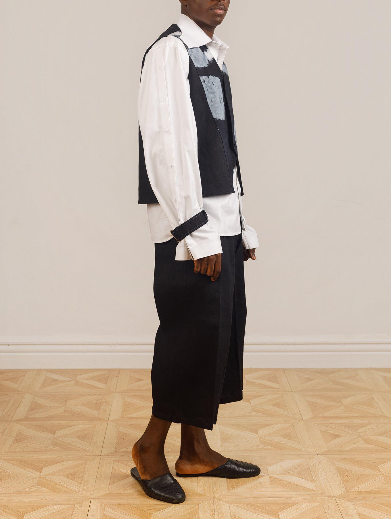 Asymmetric Cut-Out Waistcoat