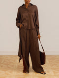 Ciara Pants Set in Brown
