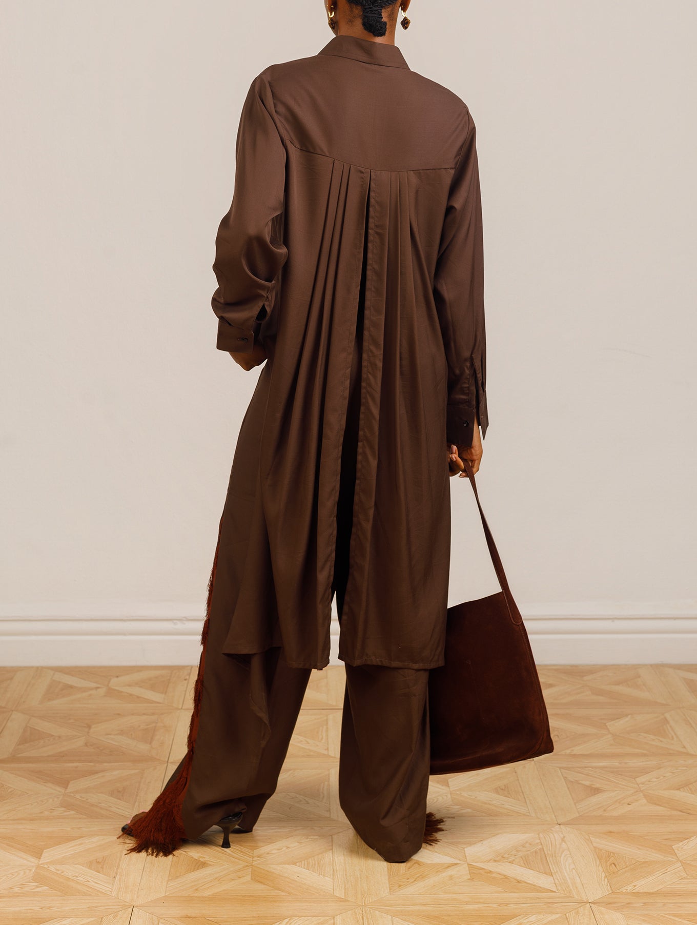 Ciara Pants Set in Brown