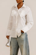 Rose Shirt in White