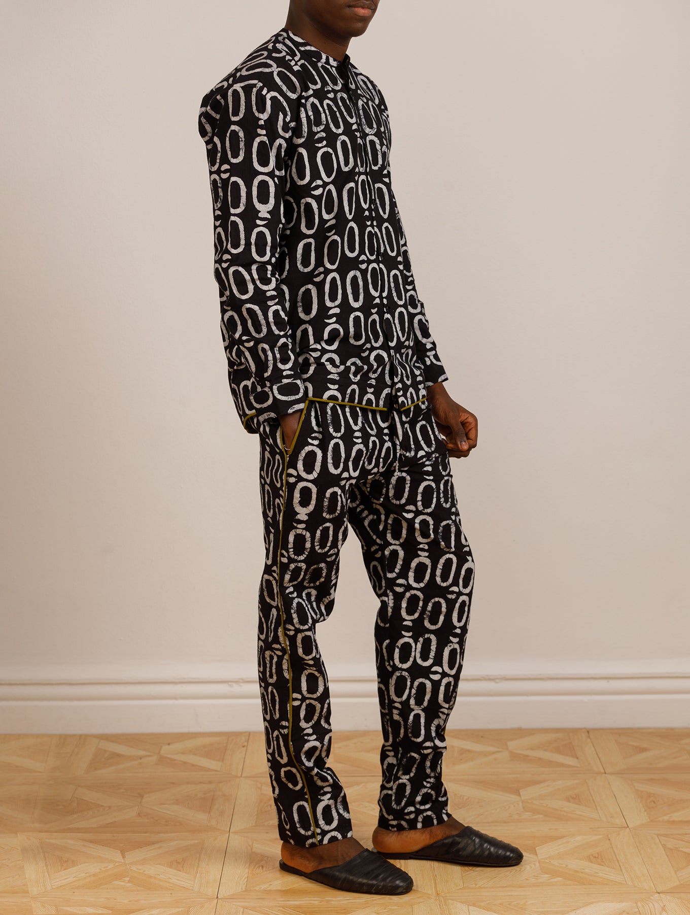 Handmade Long-Sleeved Black Shirt