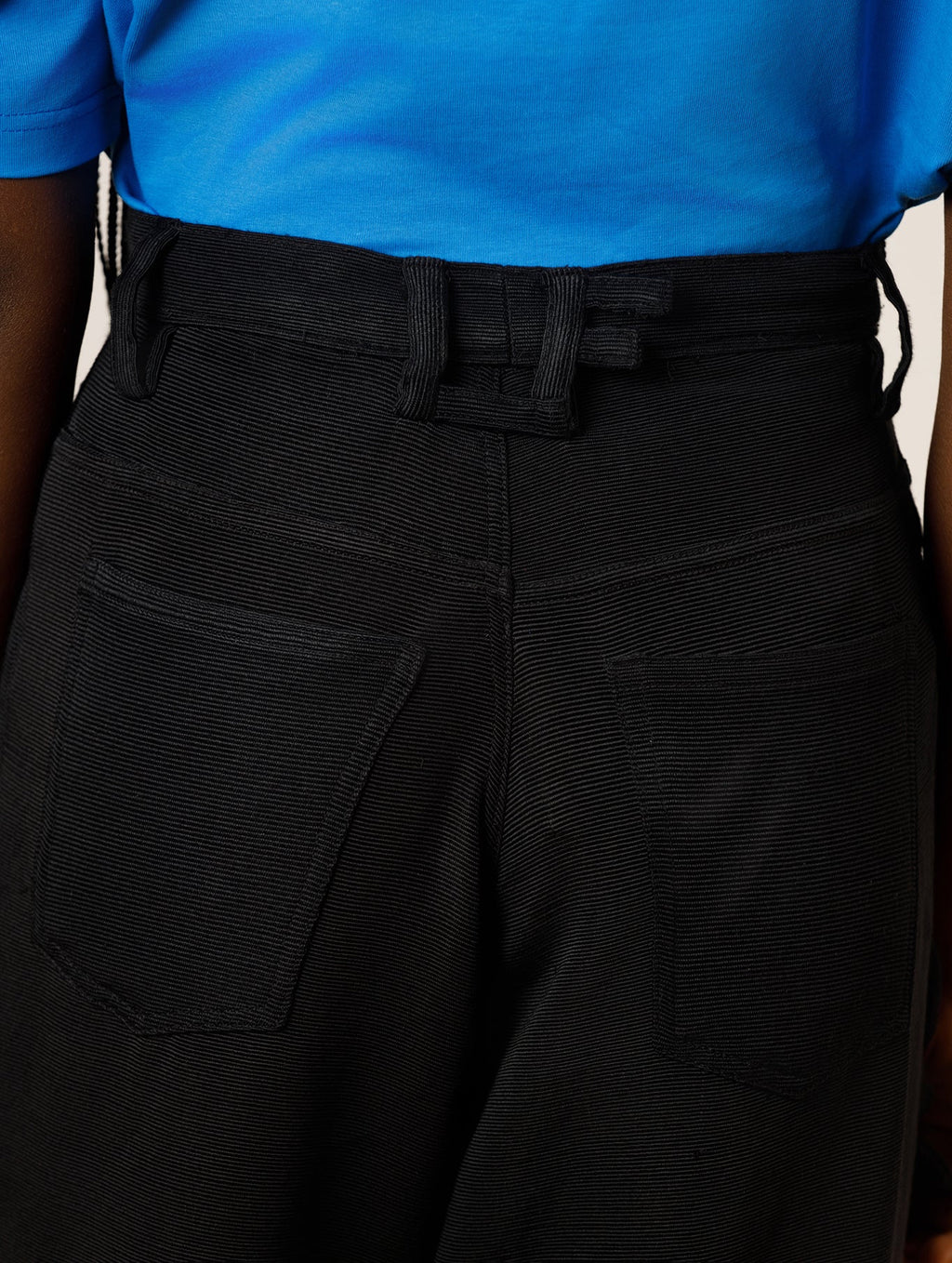 Akwete Cut Out Jeans with Bow Detail