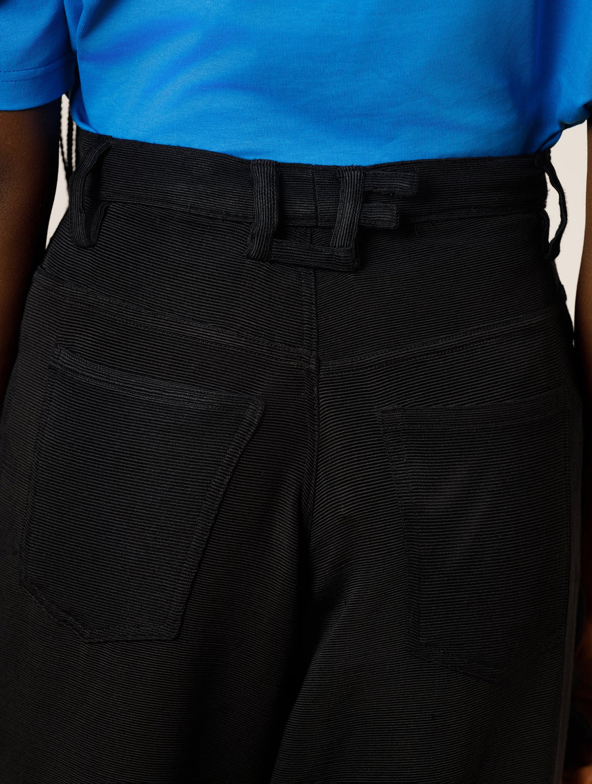 Akwete Cut Out Jeans with Bow Detail