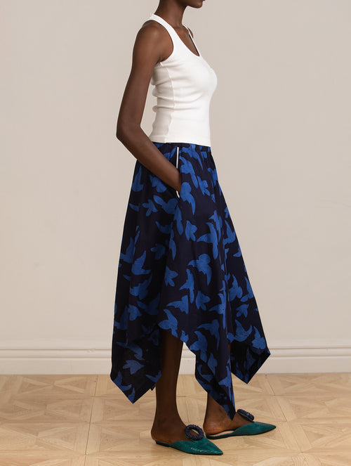 Blue Bird Butterfly Skirt