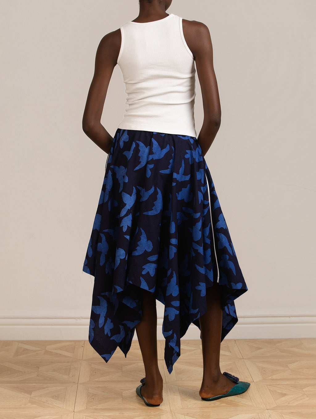 Blue Bird Butterfly Skirt