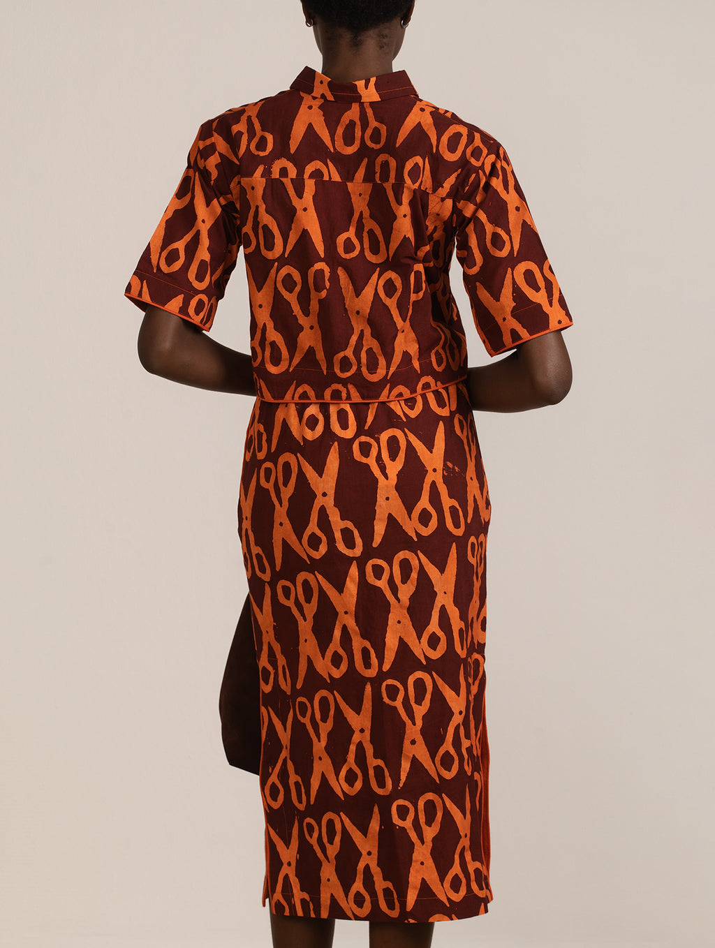 Scissors Crop Top and Skirt Set