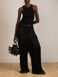 Crochet Fringed Trouser