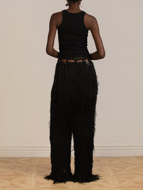 Crochet Fringed Trouser