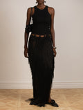 Crochet Fringed Skirt