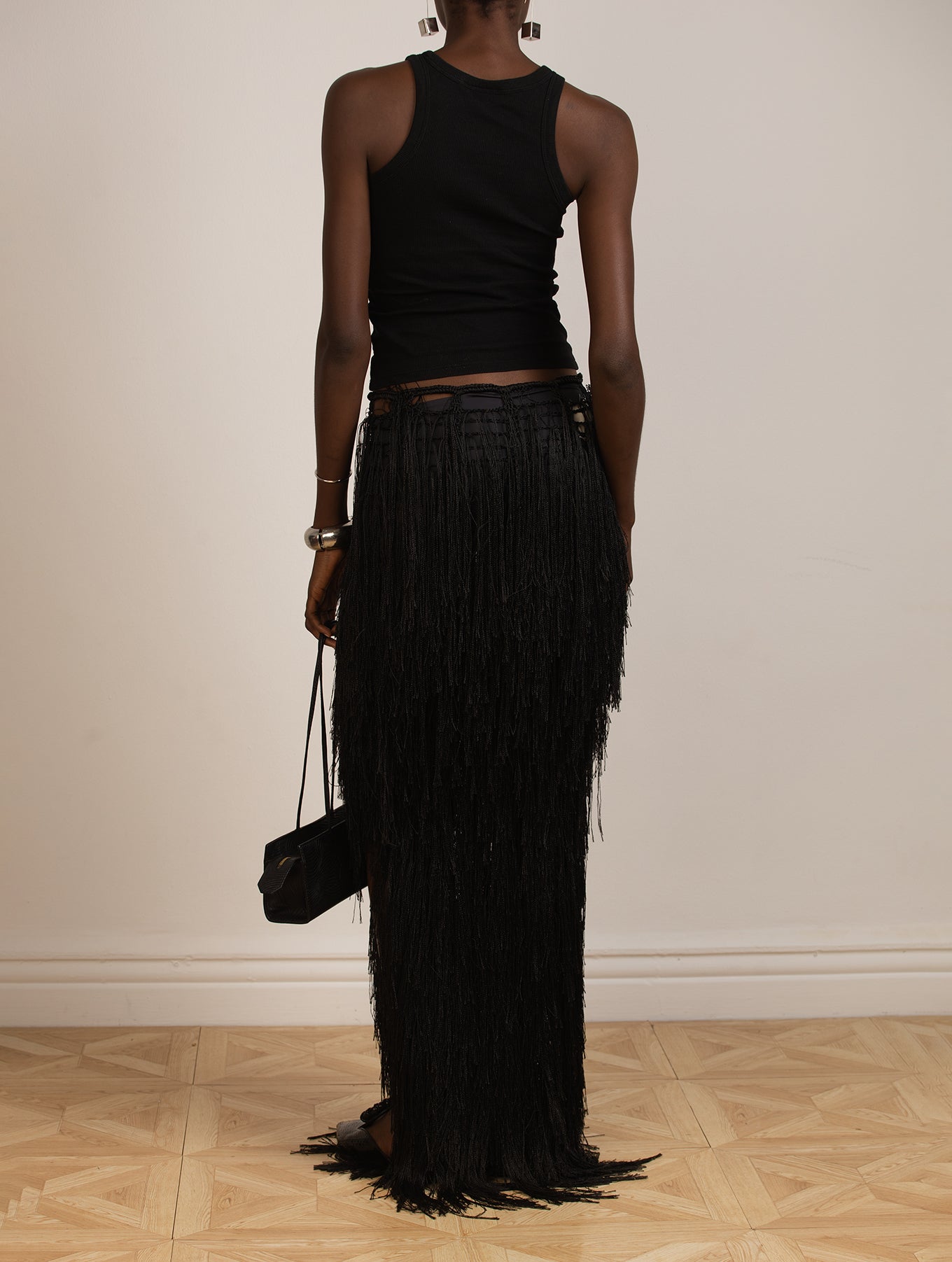 Crochet Fringed Skirt