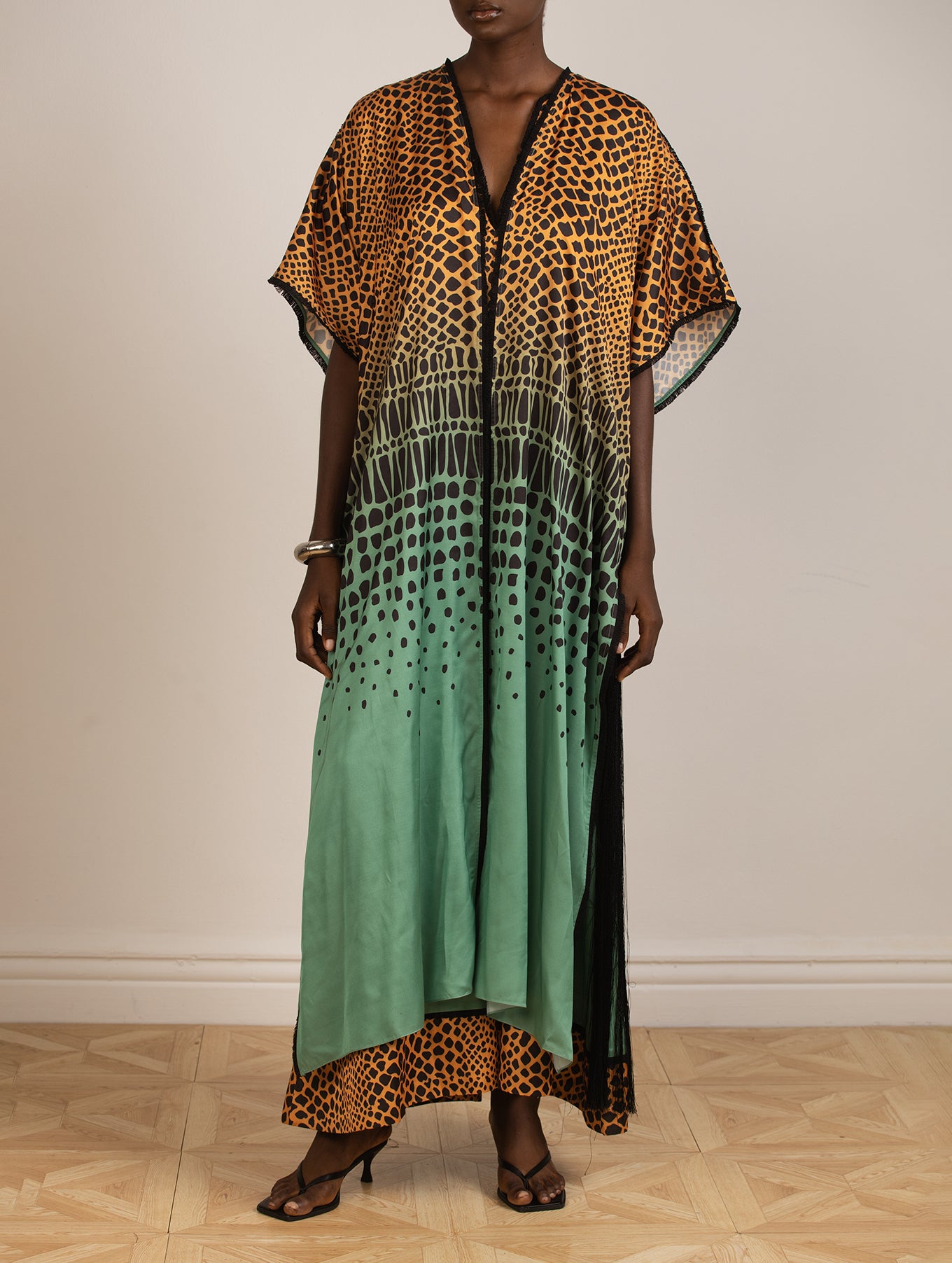 Printed Kaftan Jacket