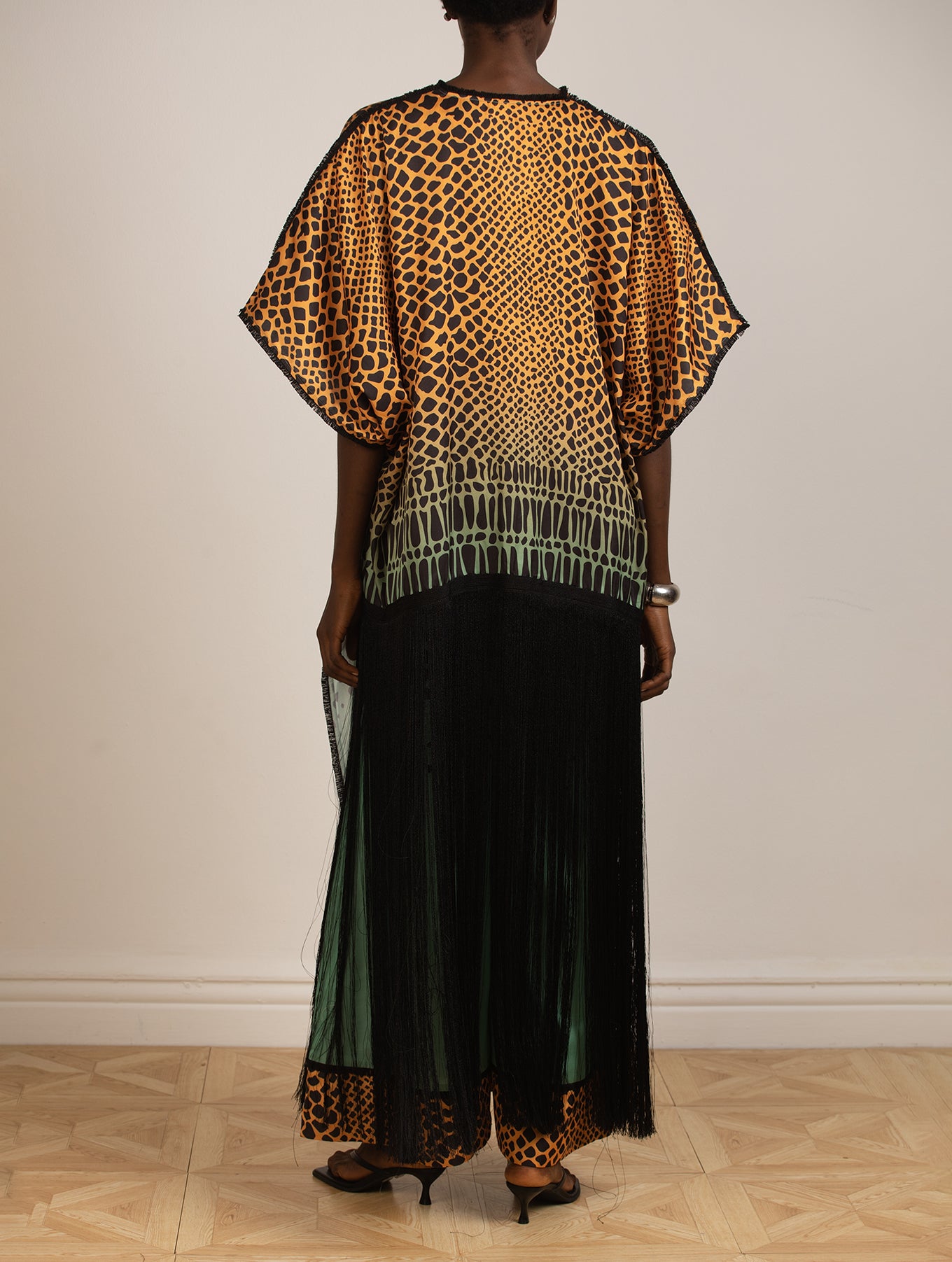 Printed Kaftan Jacket