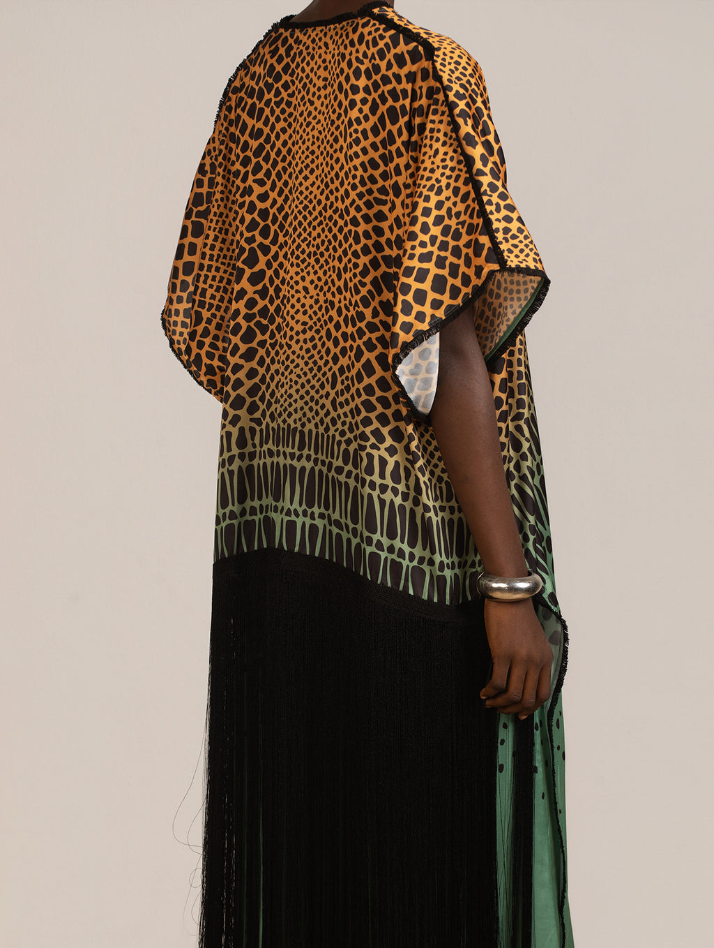 Printed Kaftan Jacket
